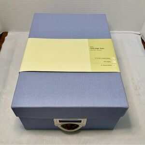 Photo Storage Box Acid Free Archival Light Blue Target NWT
